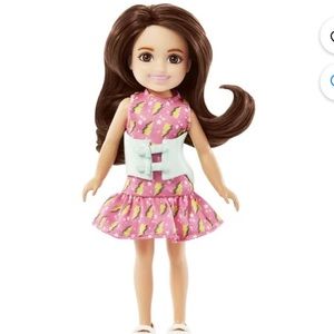 Barbie Chelsea Doll, Small Doll with Brace for Scoliosis Spine Curvature